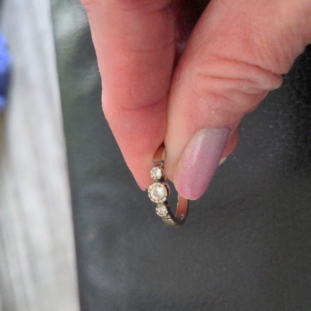 Silpada Cubic Zirconia Trio Ring